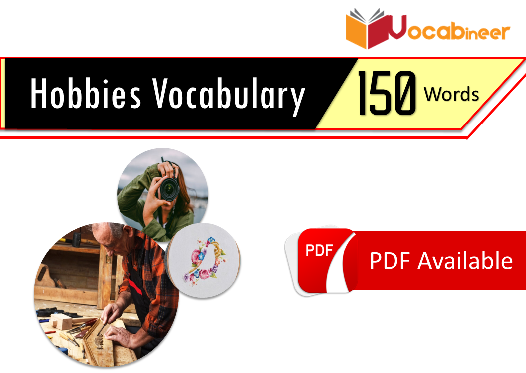 Hobbies Vocabulary With Urdu Translation 148 Words