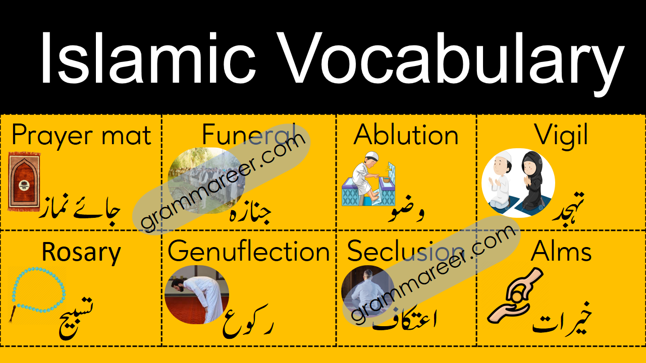 Islamic Vocabulary Words With Urdu Meanings