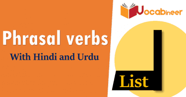 Phrasal Verbs List Pdf
