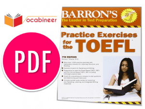 BARRON’S PRACTICE EXERCISES FOR THE TOEFL IBT PDF BOOK